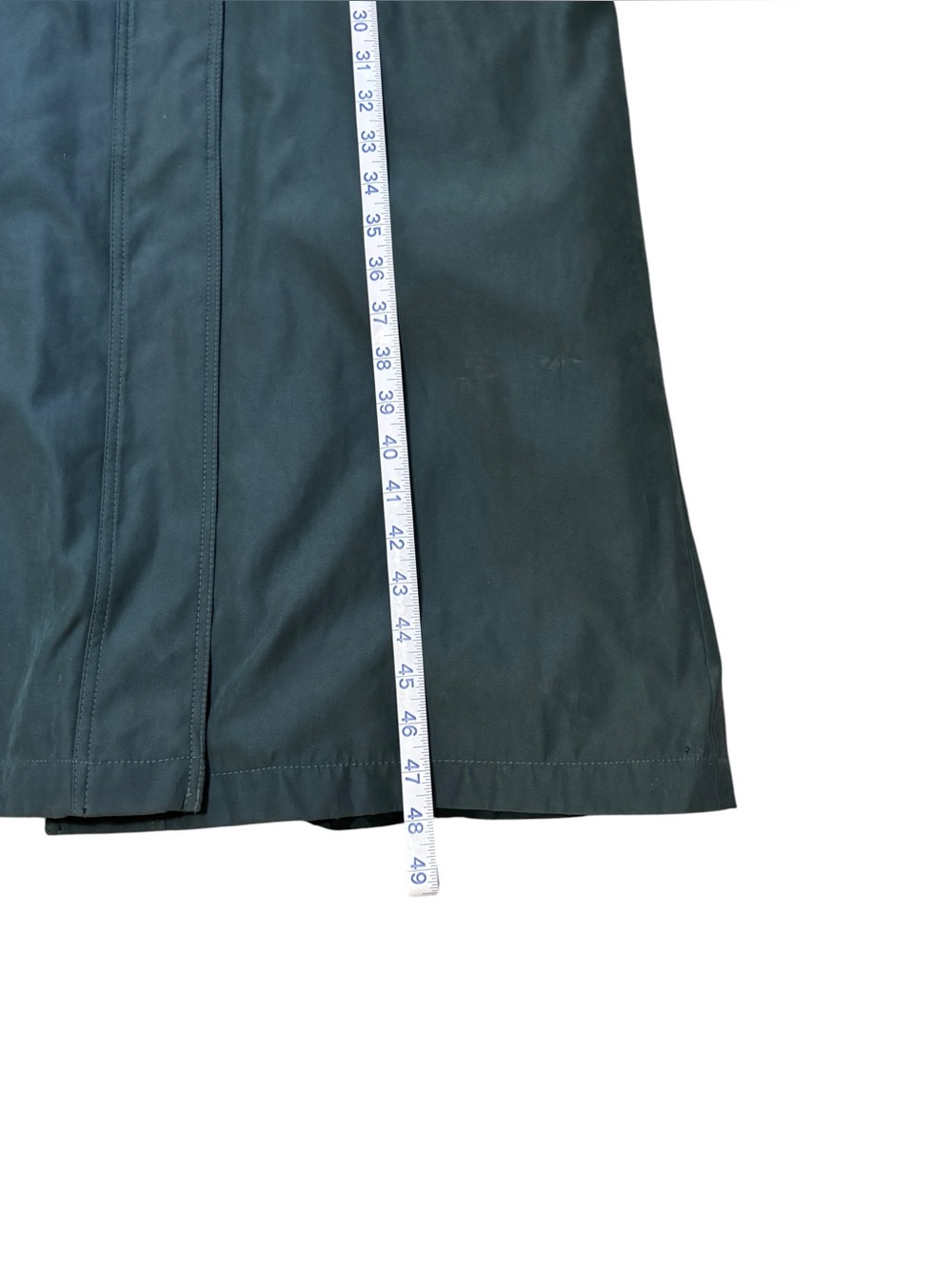 Amazing vintage American Bazaar Green lined long trenchcoat size 8 - Picture 8 of 14